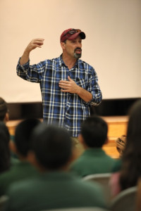 Denis Belliveau captivates students with tales of retracing the steps of Marco Polo